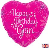 Oaktree 18inch Happy Birthday Gran - Foil Balloons